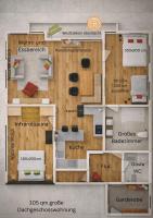 Die Watzmannsuite - Familienfreundliche Ferienwohnung in historischer Villa mit Kamin, Infrarotsauna, Balkon, Garten, nur 10 Gehminuten ins Zentrum von Berchtesgaden - Chambres d'hôtes Bischofswiesen