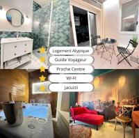 Gatsby appartement confortable jacuzzi & terrasse - B&B Reims