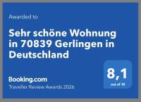 Sehr schöne Wohnung in 70839 Gerlingen in Deutschland - B&B Gerlingen