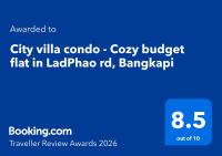 City villa condo - Cozy budget flat in LadPhao rd, Bangkapi - B&B Ban Bang Duea