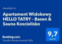 Apartament Widokowy HELLO TATRY - Basen & Sauna Koscielisko - Chambres d’hôtes Kościelisko