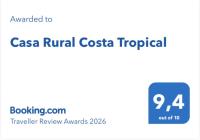 Casa Rural Costa Tropical en Lentegí - Ferienwohnung Lentegí