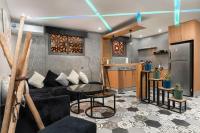 Industrial Luxury Studio Air Conditioning, Modern Kitchen - B&B Tamraght Ouzdar