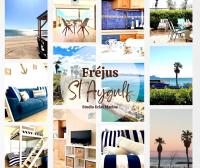 Eclat Marine 3*-Park- AC-Beach 20 meters away - B&B Fréjus