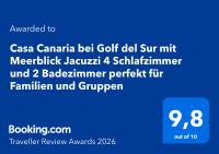 Casa Canaria bei Golf del Sur mit Meerblick Jacuzzi 4 Schlafzimmer und 2 Badezimmer perfekt für Familien und Gruppen - Chambres d'hôtes San Miguel De Abona