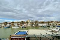 Terrasse du Port Vue canal plage à pied - Chambres d'hôtes Le Grau-du-Roi