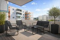 Bellahomes Boutique Studio mit Klima 5th Floor Balkon mit Schlossblick - B&B Hanau am Main
