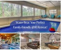 The Water Bear in Sevierville, Fabulous Luxury Indoor Pool! Fun Play Ship, Hot Tub, Theater, Game Rm - B&B Sevierville