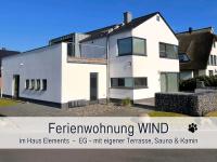 Ferienwohnung Wind Rügen - Sauna, Kamin & Hund willkommen, ruhig & naturnah, 200 m zur Ostsee - Ferienhaus Elements - Chambres d'hôtes Dranske
