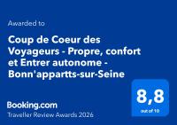 Coup de Coeur des Voyageurs - Propre, confort et Entrer autonome - Bonn'appartts-sur-Seine - Chambres d'hôtes Bonnières-sur-Seine