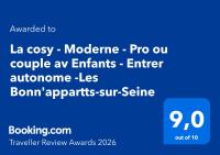 La cosy - Moderne - Pro ou couple av Enfants - Entrer autonome -Les Bonn'appartts-sur-Seine - Chambres d'hôtes Bonnières-sur-Seine