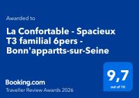 La Confortable - Spacieux T3 familial 6pers - Bonn'appartts-sur-Seine - Chambres d'hôtes Bonnières-sur-Seine