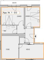 Apartamento de 2 dormitorios con ducha 