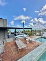 FLAT LUXO FRENTE MAR COM AREA PRIVATIVA Melhor localização de intermares - B&B Cabedelo