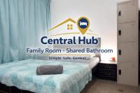 Central Hub Family Room - Shared Bathroom - B&B Abu Dhabi Island and Internal Islands City