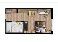 Appartamento Loft con 1 Camera da Letto e Balcone