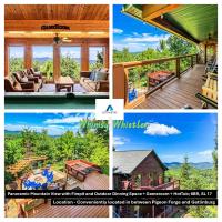 6BR Panoramic Mountain View! Cabin, SL 17, Yard - B&B Sevierville