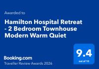 Hamilton Hospital Retreat - 2 Bedroom Townhouse Modern Warm Quiet - Chambres d'hôtes Hamilton