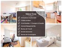 Séjour Cosy - 5 min Aéroport Orly - Parking Privée & Terrasse - Chambres d'hôtes Orly