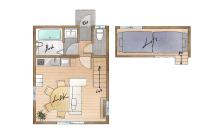 Apartamento de 1 dormitorio