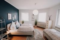 Deluxe Apartment Mainz I 2 BR I 7P I Zentral I Küche I WiFi I Nähe Zollhafen I helloYOU apartments x BRIGHT Collection - Chambres d'hôtes Mayence