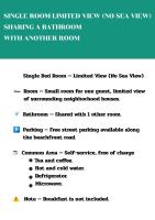 Chambre Simple Standard avec Salle de Bains Commune