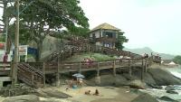 Apto no centro com vista para o mar, com churrasqueira - Chambres d'hôtes Matinhos
