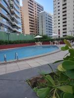 Porto de Iracema Residence - Apto 2 Quartos a 35m da Praia com Piscina e Academia - Chambres d'hôtes Fortaleza