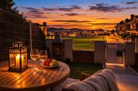 Amanecer Mirador de Avilés con Hidromasaje y Wi-Fi Rápido - Bed and Breakfast El Pino