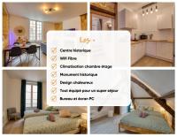 Duplex 2 chambres, hypercentre, charme, "Rempart" - B&B Sarlat-la-Canéda