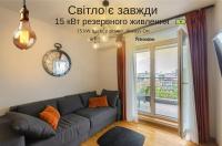 5-471 Central Park, John McCain 7, Kyiv centre, panoramic city view, 15 kW backup power, Petrovdom Apartment - B&B Kyiv