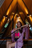 Delta Casa Ubud - A-Frame Villa with Volcano Views & Hot Tub - B&B Gianyar