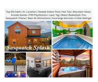 Sasquatch Splash Premier Private Pool Cabin with Hot Tub, Mtn Views, Arcade Games, Excellent Location - B&B Pigeon Forge