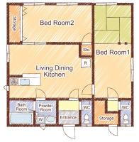 FreeParking 10-min drive to Hakodate-AP 6PPL 4beds - B&B Hakodate