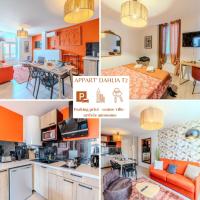 T2 Dahlia Roanne centre-ville - Parking & Clim - B&B Roanne