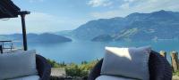 2 Personen, Seesicht, ruhig, Balkon, Gartensitzplatz - B&B Emmetten