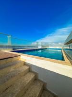 Apto Edif 2 hab, piscina, rooftop, cerca aeropuerto, 5min centro historico - Chambres d'hôtes Carthagène