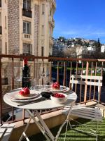 Charme niçois, 15min de la mer, 3 chambres, climatisation, terrasse - B&B Niza