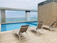 Depa familiar con vista al mar - Balcón piscina y cochera - Chambres d'hôtes Lima