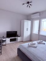 Danube-view City Center Apartment with Terrace - B&B Novi Sad