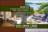 Cove Creek Lodge 215 Standard Double Queen Room - B&B Oakland