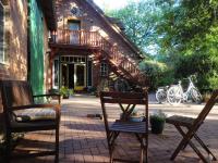 Romantische Atelier-Wohnnung mit Kamin und Natur - B&B Vorwerk