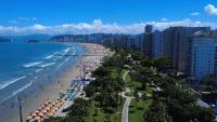 Lindo studio, recém-mobiliado, na avenida da praia - Chambres d'hôtes Santos