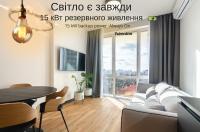 7-180 Yaroslaviv Grad, Bulvarno Kudriavska 17, Kyiv centre, Golden Gate metro nearby, fantastic city view, 15 kW backup power, Petrovdom Apartment - B&B Kyiv