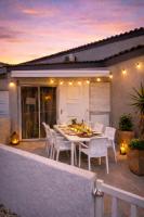 Maison climatisée 6 pers avec piscine surveillée, Plage et port à 5 min à pied, Terrasse, WiFi - Chambres d'hôtes Saint-Cyprien-Plage