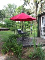 Studio mit Gartenblick