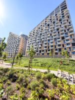 River View Design Apartment, 14th floor, CityCenter, AC, Parking - Chambres d'hôtes Bratislava
