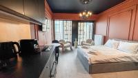 Studio-Apartment mit 1 Doppelbett
