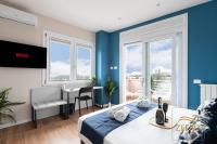 Zafira apartment - Seaview, pvt terrace, luxury design, A-C - B&B Lido di Ostia