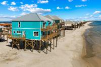 Gulf-front home with double balcony W&D internet & amazing views - dog-friendly - B&B Dauphin Island